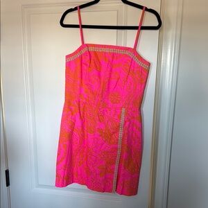 Vibrant Pink and Orange Dress